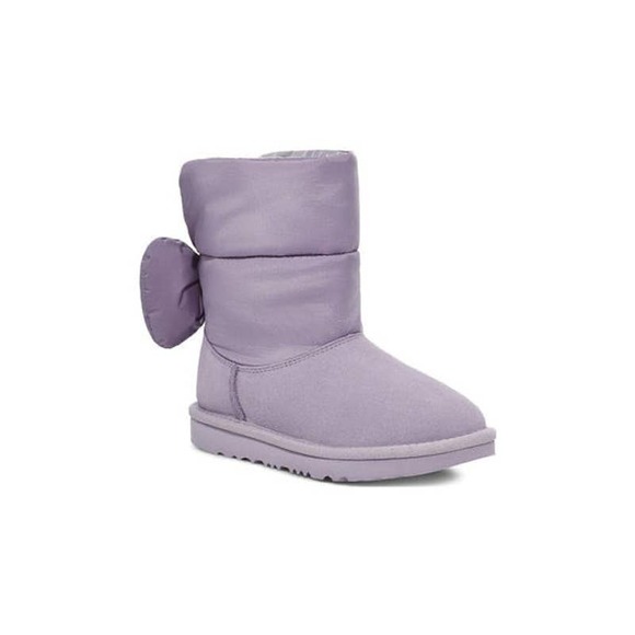 Ugg Bailey Bow Lavender Short Puffer Bow Boot Size 6Y